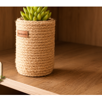 Vase en corde de jute