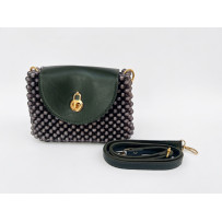 Sac à main en perles noires